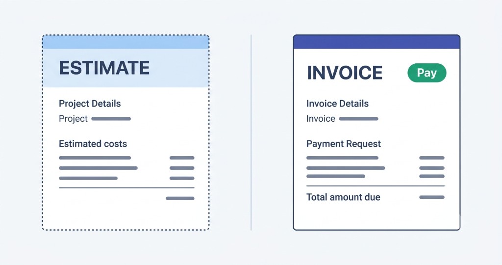 Invoice vs estimate: choosing the right document